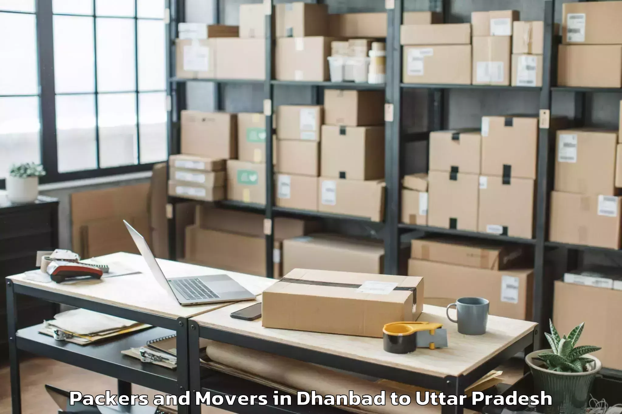 Top Dhanbad to Hapur Packers And Movers Available